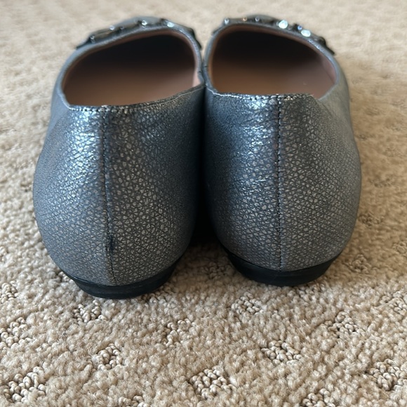 Naturalizer silver leather Maxwell bit ballet flat - Picture 4 of 6
